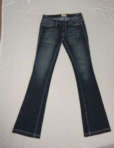 ANTIK DENIM Women's Bootcut Jeans Embellished Pockets Dark Wash Size 27